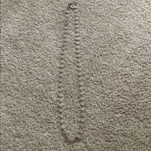 Tory Burch Long Silver Necklace